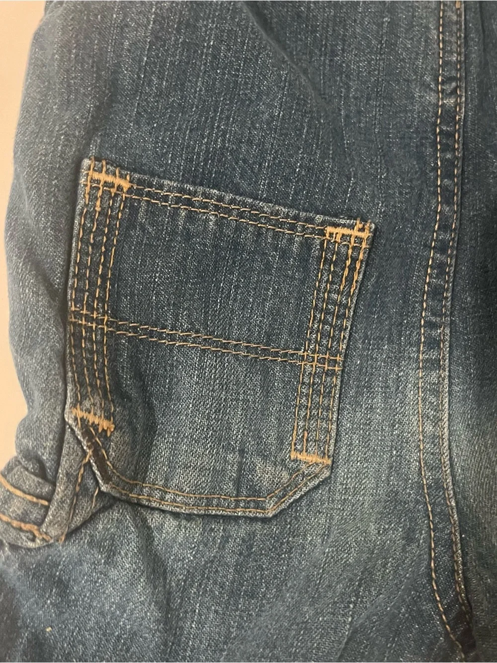 Toddler Blue Denim Shortalls with Adjustable Straps